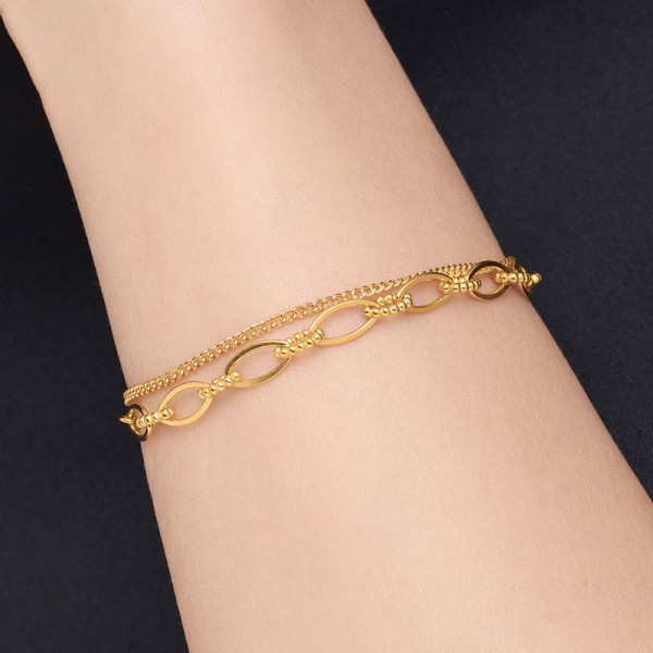 두줄 텍스쳐 케이블 체인팔찌 요약정보 및 구매